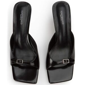 Tony Bianco ASAR BLACK HI SHINE heels size 5.5
